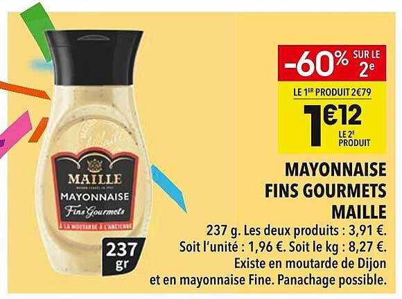 MAYONNAISE FINS GOURMETS MAILLE