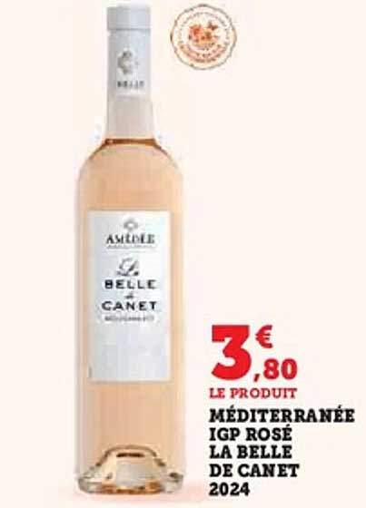 MÉDITERRANÉE IGP ROSÉ LA BELLE DE CANET 2024