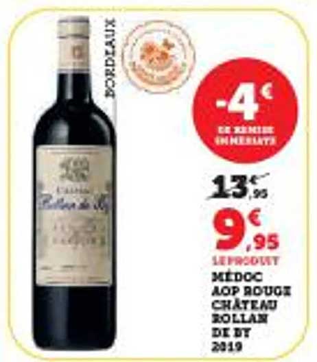 MÉDOC AOP ROUGE CHÂTEAU ROLLAND DE BY 2019