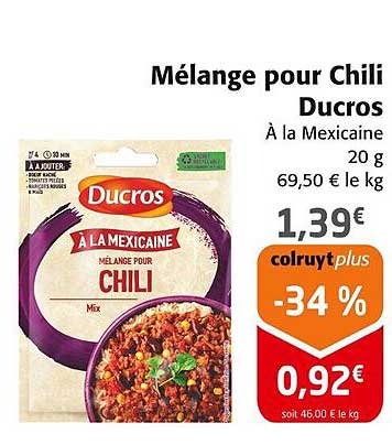 Mélange pour Chili Ducros À la Mexicaine