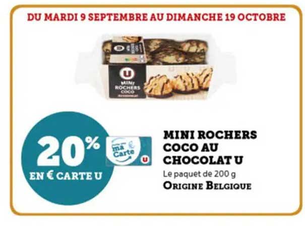 MINI ROCHERS COCO AU CHOCOLAT U