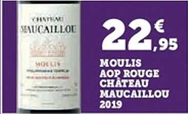Moulis AOP Rouge Château Maucaillou 2019
