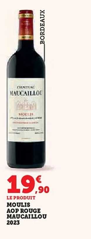 MOULIS AOP ROUGE MAUCAILLOU 2023
