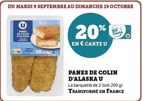 PANÉS DE COLIN D’ALASKA U
