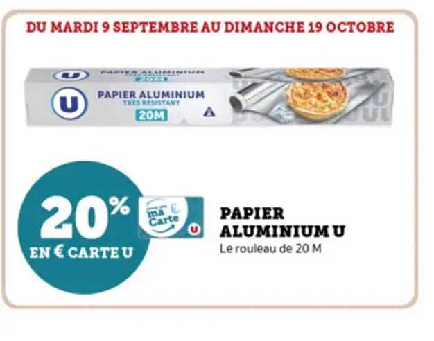 PAPIER ALUMINIUM U