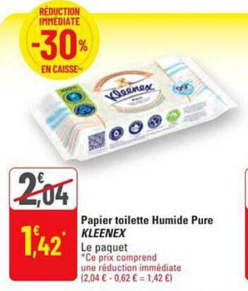 Papier toilette Humide Pure KLEENEX