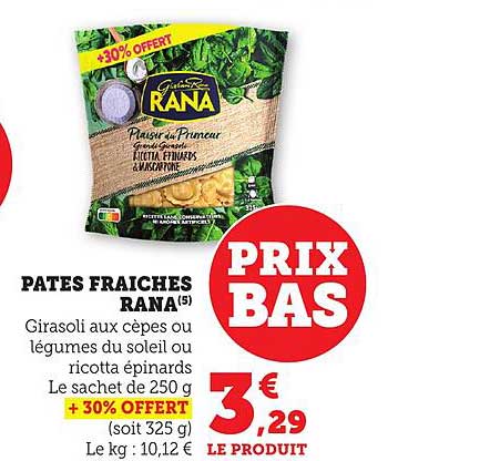 PATES FRAICHES RANA(S)