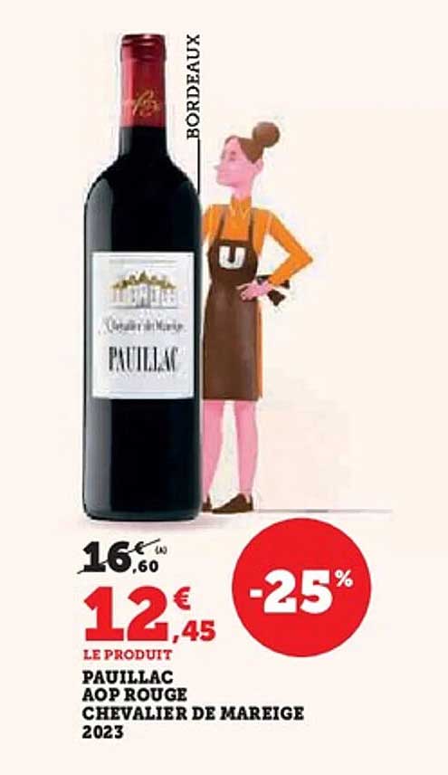 PAUILLAC AOP ROUGE CHEVALIER DE MAREIGE 2023