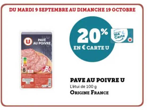 PAVÉ AU POIVRE U