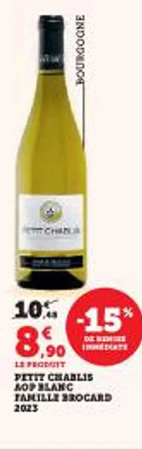 PETIT CHABLIS AOP BLANC FAMILLE BROCARD 2023