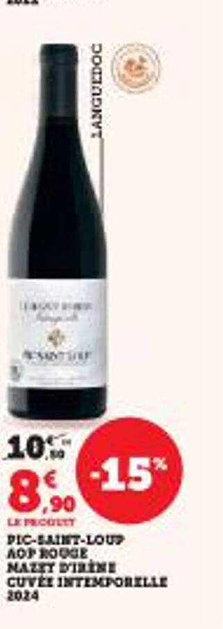PIC-SAINT-LOUP AOP ROUGE MAZET D'IRRÊNE CUVÉE INTEMPORELLE 2024