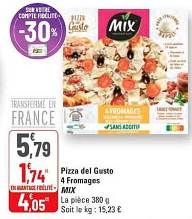 Pizza del Gusto 4 Fromages