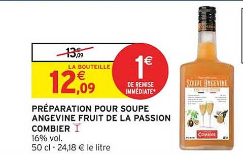 PRÉPARATION POUR SOUPÉE ANGEVINE FRUIT DE LA PASSION COMBIER