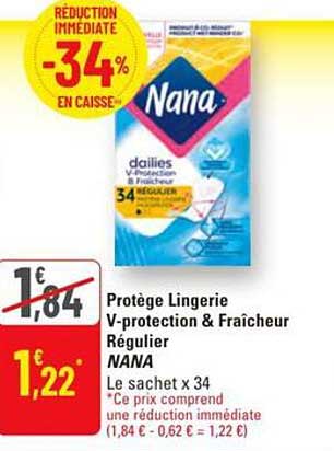 Protège Lingerie V-protection & Fraîcheur Régulier