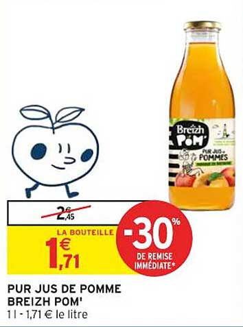 PUR JUS DE POMME BREIZH POM'