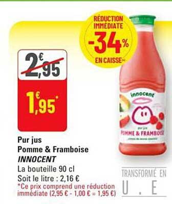 Pur jus Pomme & Framboise INNOCENT
