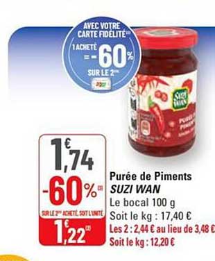 Purée de Piments SUZI WAN