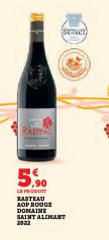 Rasteau AOP Rouge Domaine Saint Alignant 2022
