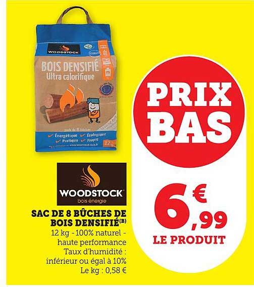 SAC DE 8 BÛCHES DE BOIS DENSIFIÉ®