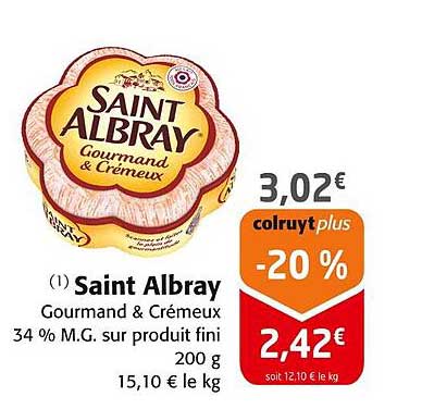 Saint Albray Gourmand & Crémeux 200 g