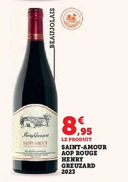 SAINT-AMOUR AOP ROUGE HENRY GREUZARD 2023