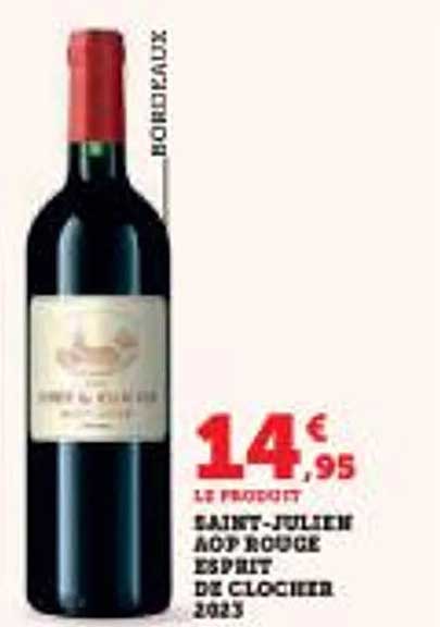 SAINT-JULIEN AOP ROUGE ESPRIT DE CLOCHER 2023