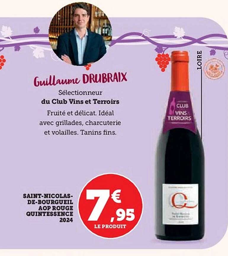 SAINT-NICOLAS-DE-BOURGUEIL AOP ROUGE QUINTESSENCE 2024