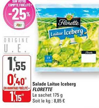Salade Laitue Iceberg FLORETTE