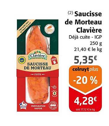 Saucisse de Morteau Clavière