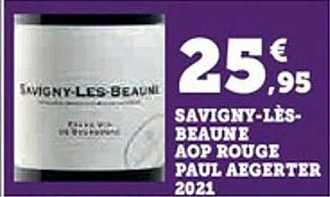 SAVIGNY-LÈS-BEAUNE AOP ROUGE PAUL AEGERT 2021