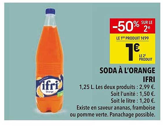 SODA À L'ORANGE IFRI