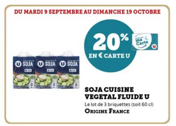 SOJA CUISINE VÉGÉTAL FLUIDE U