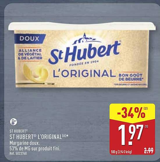 ST HUBERT® L'ORIGINAL - Margarine douce