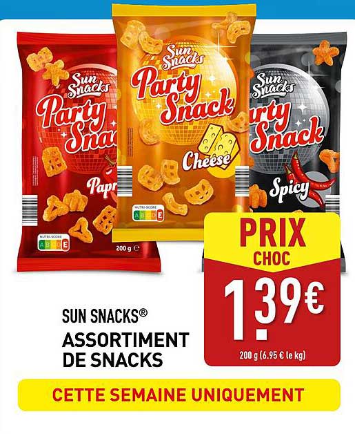 SUN SNACKS® ASSORTIMENT DE SNACKS