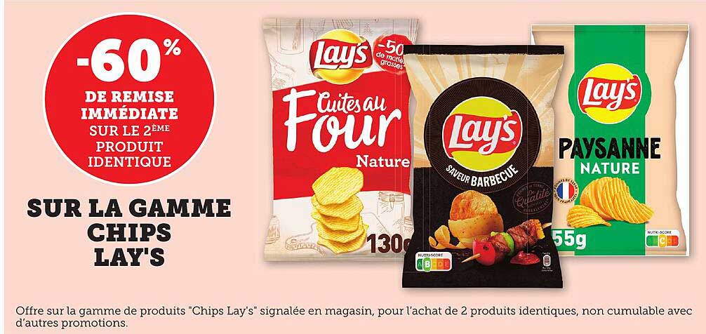 SUR LA GAMME CHIPS LAY'S