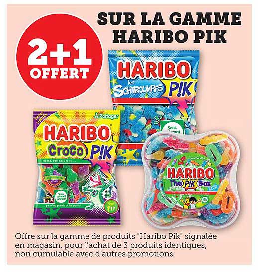 SUR LA GAMME HARIBO PIK