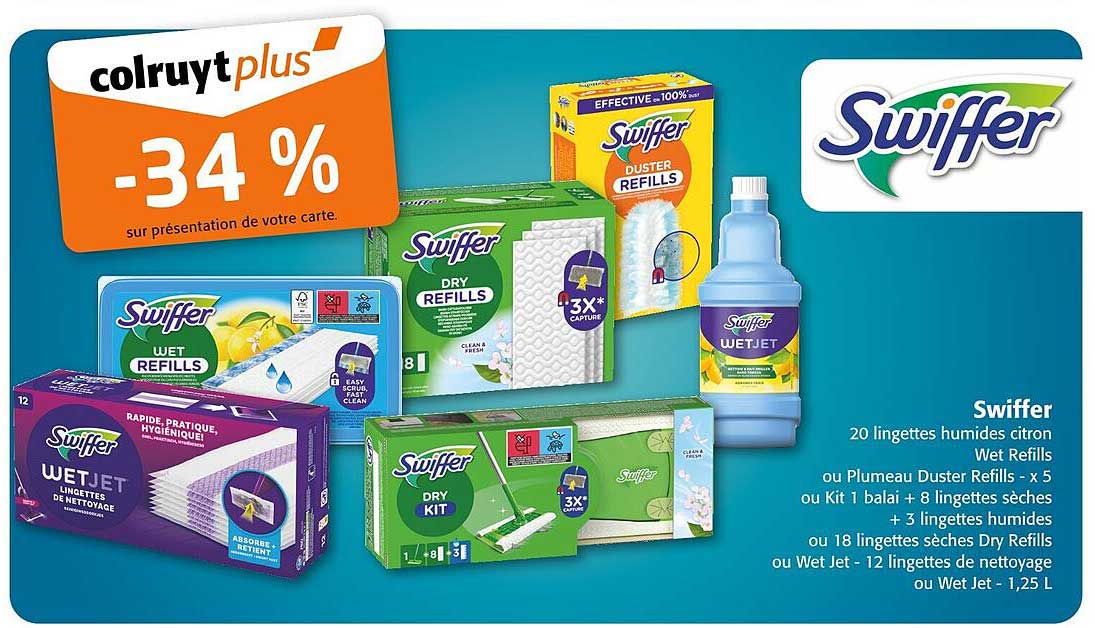 Swiffer 20 lingettes humides citron Wet Refills