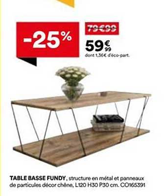 TABLE BASSE FUNDY