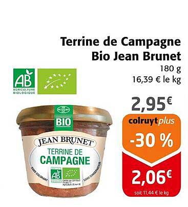 Terrine de Campagne Bio Jean Brunet