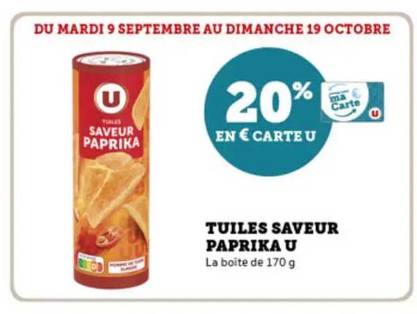 TUILES SAVEUR PAPRIKA U