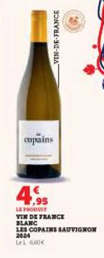 VIN DE FRANCE BLANC LES COPAINS SAUVIGNON 2024