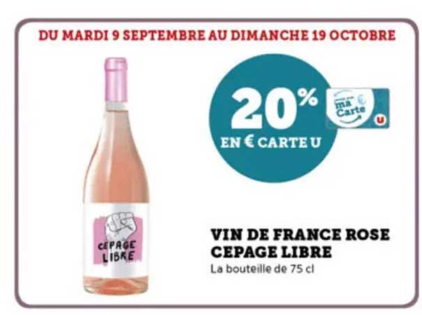 VIN DE FRANCE ROSE CEPAGE LIBRE