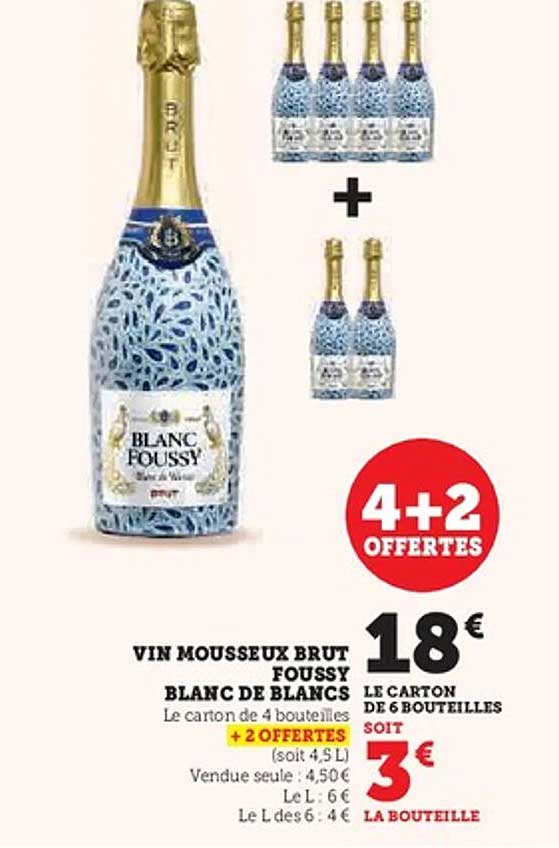 VIN MOUSSEUX BRUT FOUSSY BLANC DE BLANCS