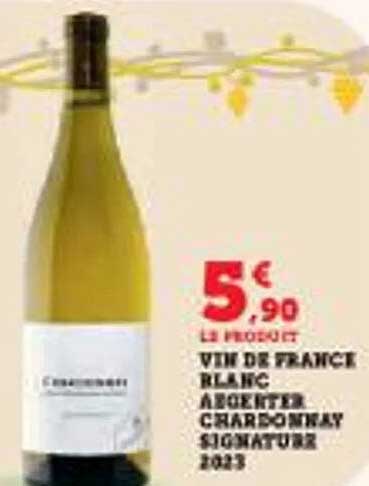 Vins de France Blanc AOP Chardonnay Signature 2023