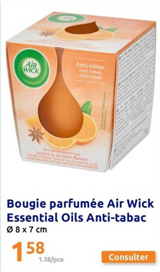 Bougie parfumée Air Wick Essential Oils Anti-tabac
