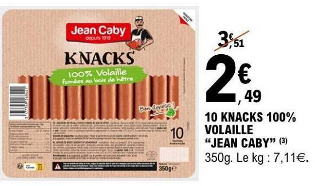 10 KNACKS 100% VOLAILLE “JEAN CABY”