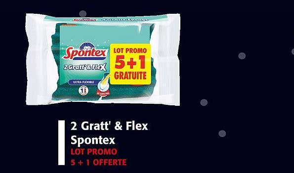2 Gratt' & Flex Spontex LOT PROMO 5 + 1 OFFERTE
