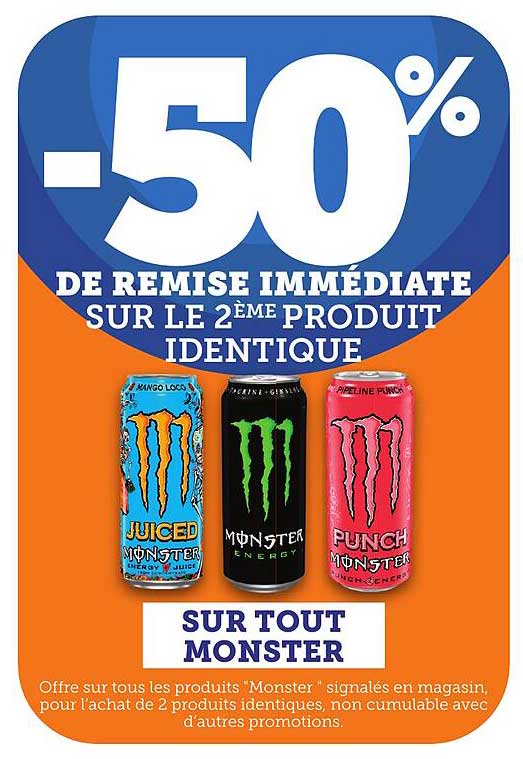 -50% DE REMISE IMMÉDIATE SUR LE 2ÈME PRODUIT IDENTIQUE