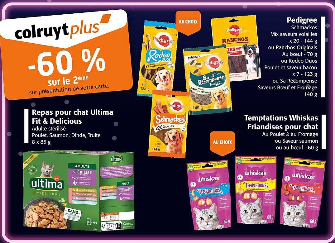 60 % sur le 2ème sur présentation de votre carte