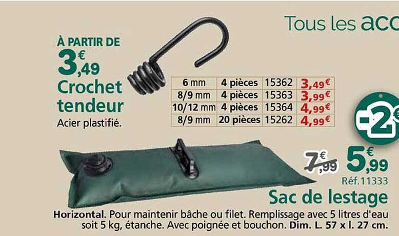 À PARTIR DE 3€49 Crochet tendre